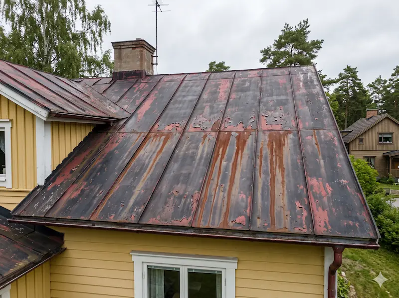 Eriks tak – slitet plåttak